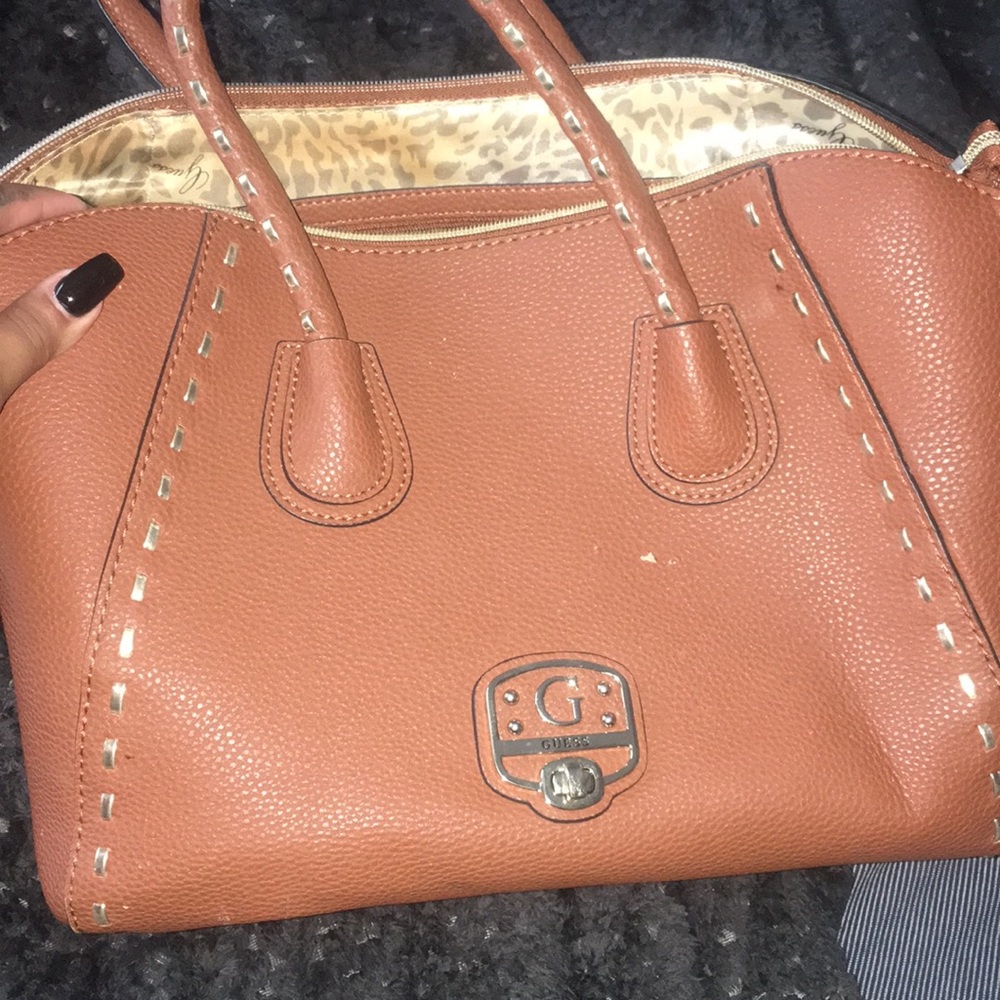 Tan GUESS purse